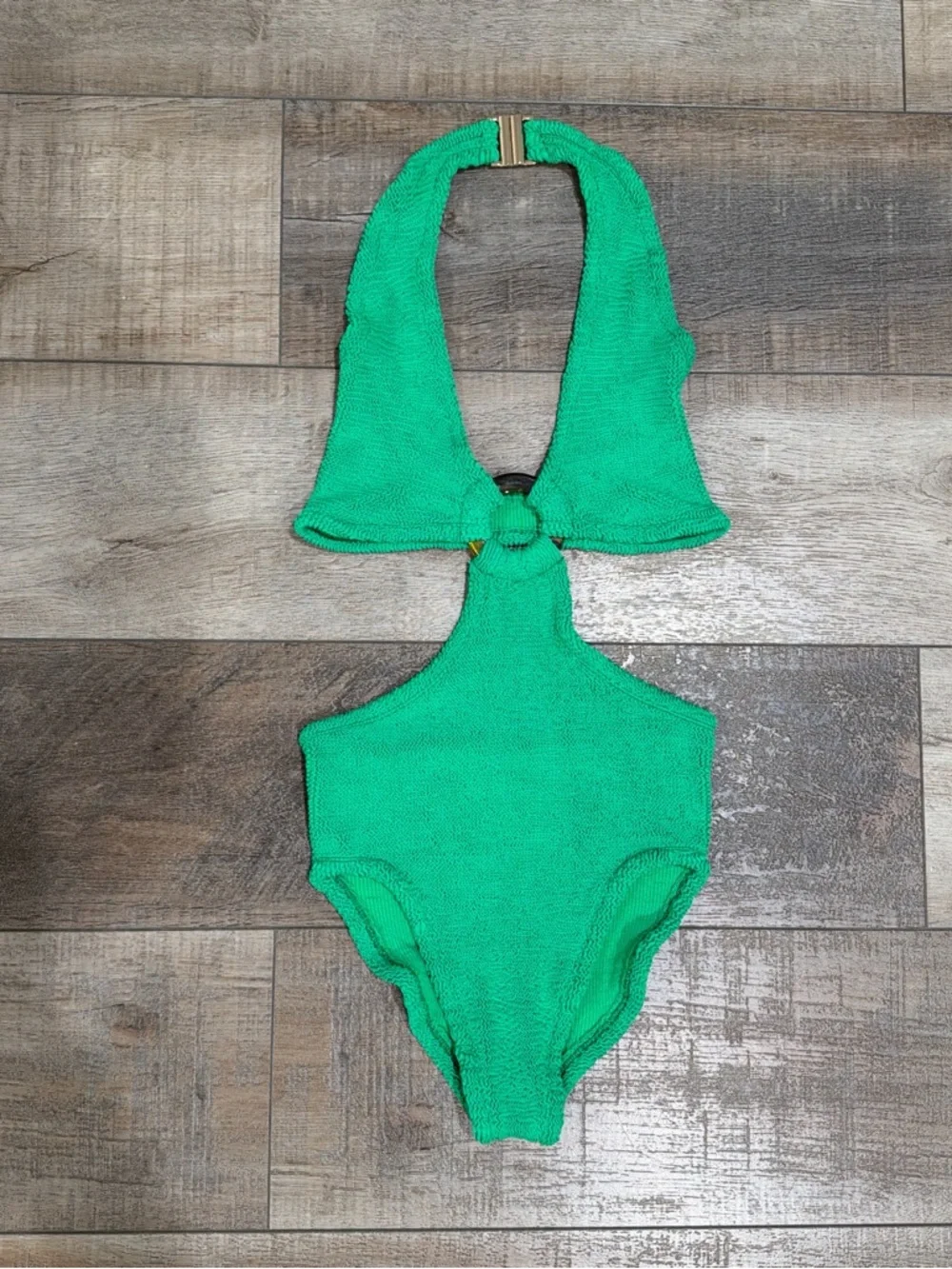 Hunza G Ursula one piece swimsuit in emerald green - Picture 2 of 7